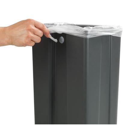 WENKO 54903100 - Kôš zavesiteľný na dvere 26x36,5 cm sivá/strieborná