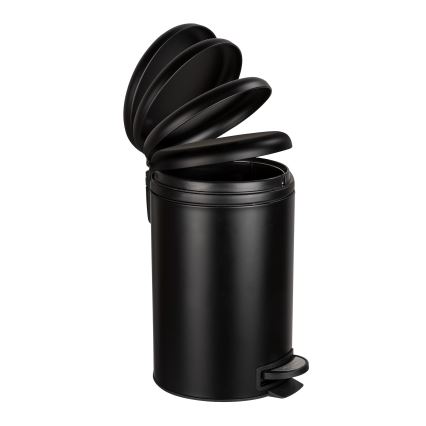 WENKO 54913100 - Odpadkový kôš LEMAN 25x38 cm čierny