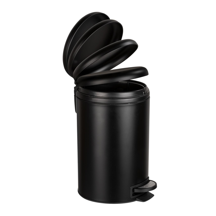 WENKO 54913100 - Odpadkový kôš LEMAN 25x38 cm čierny