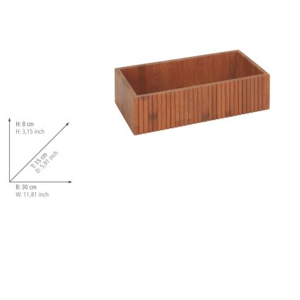 WENKO 54943100 - Box MERA 30x15 cm hnedý