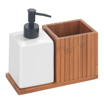 WENKO 54944100 - Dávkovač mydla MERA 18,5x17 cm hnedý