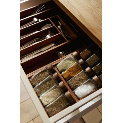 WENKO 54950100 - Organizér na koreniny ANNI 38x20 cm hnedý