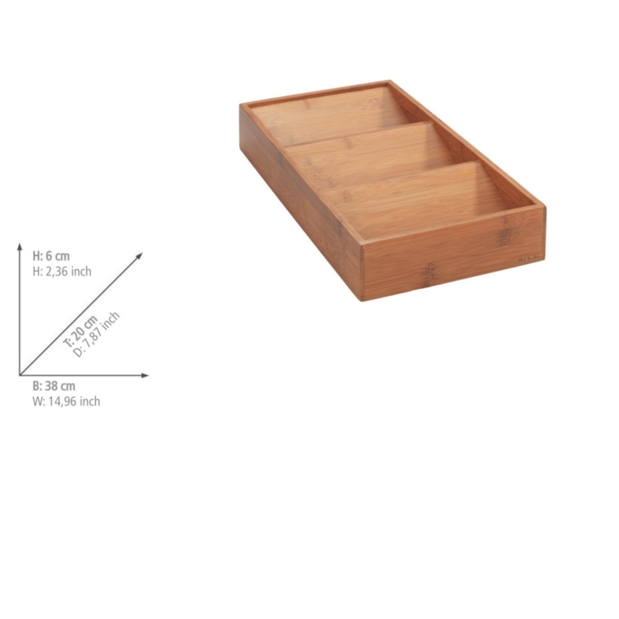 WENKO 54950100 - Organizér na koreniny ANNI 38x20 cm hnedý