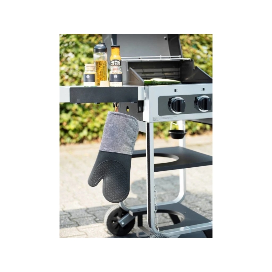 WENKO 55014100-Háčik BLACK OUTDOOR KITCHEN 30x6,5 cm čierny