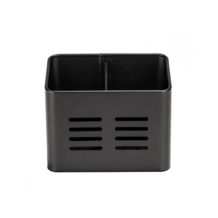 WENKO 55024100-Košík na príbory BLACK OUTDOOR KITCHEN 16x13,5 cm čierna