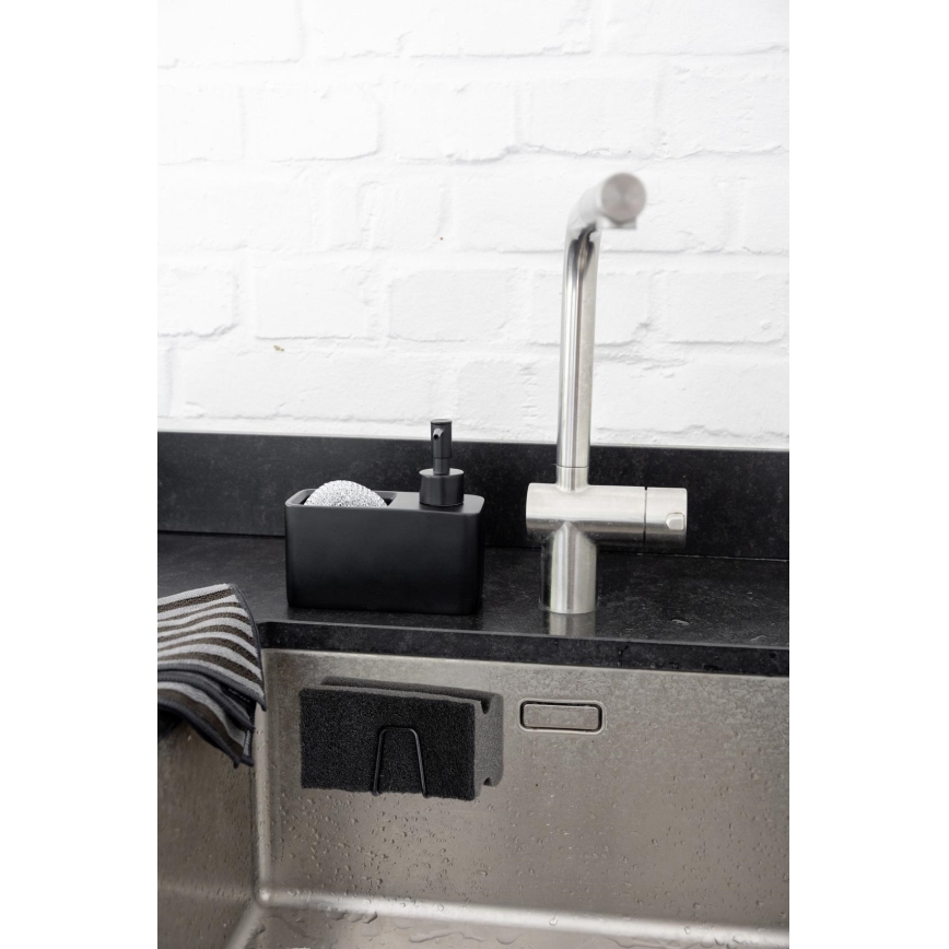 WENKO 55071100 - Držiak BLACK OUTDOOR KITCHEN 5x5 cm nerez/čierna