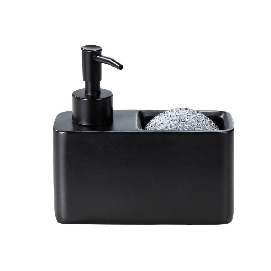 WENKO 55076100 - Dávkovač mydla BLACK OUTDOOR KITCHEN 14,5x14,3 cm čierny