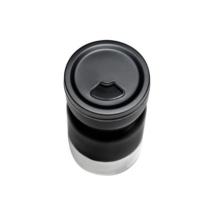 WENKO 55081100 - Sada koreničiek BLACK OUTDOOR KITCHEN 12x14,5 cm priehľadná/čierna