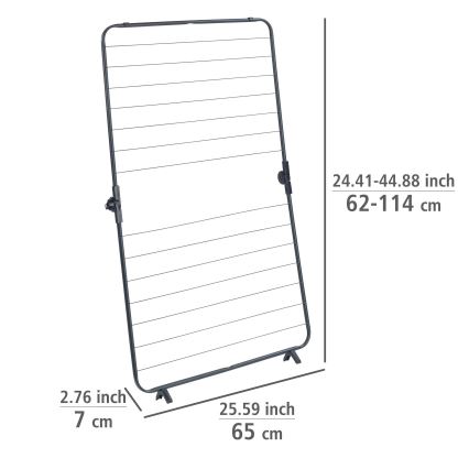 WENKO 63003100 - Sušiak na bielizeň CHAMPION 65x114 cm čierny