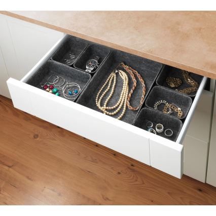 WENKO 64502100 - Organizér do zásuvky FELT 28,5x20 cm sivá