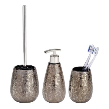 WENKO 69109800 - Kúpeľňová sada MARRAKESH 12,5x41 cm hnedá