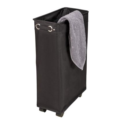 WENKO 69737800 - Kôš na bielizeň CORNO 18,5x60 cm čierna