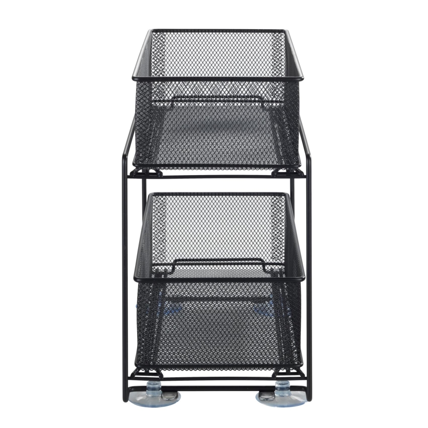 WENKO 69768800 - Držiak na zásuvku GIOMA 35x33,5 cm čierny