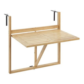 WENKO 69806800 - Stôl WAIKIKI 64x65 cm biela/hnedá