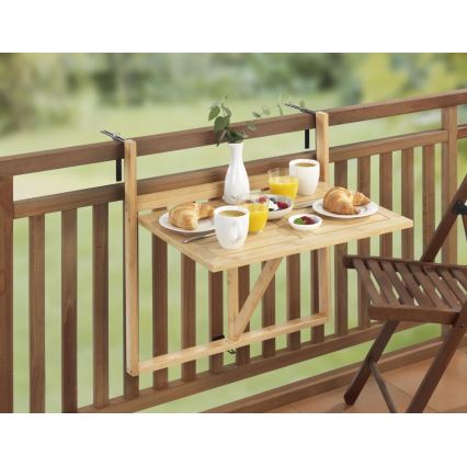 WENKO 69806800 - Stôl WAIKIKI 64x65 cm biela/hnedá