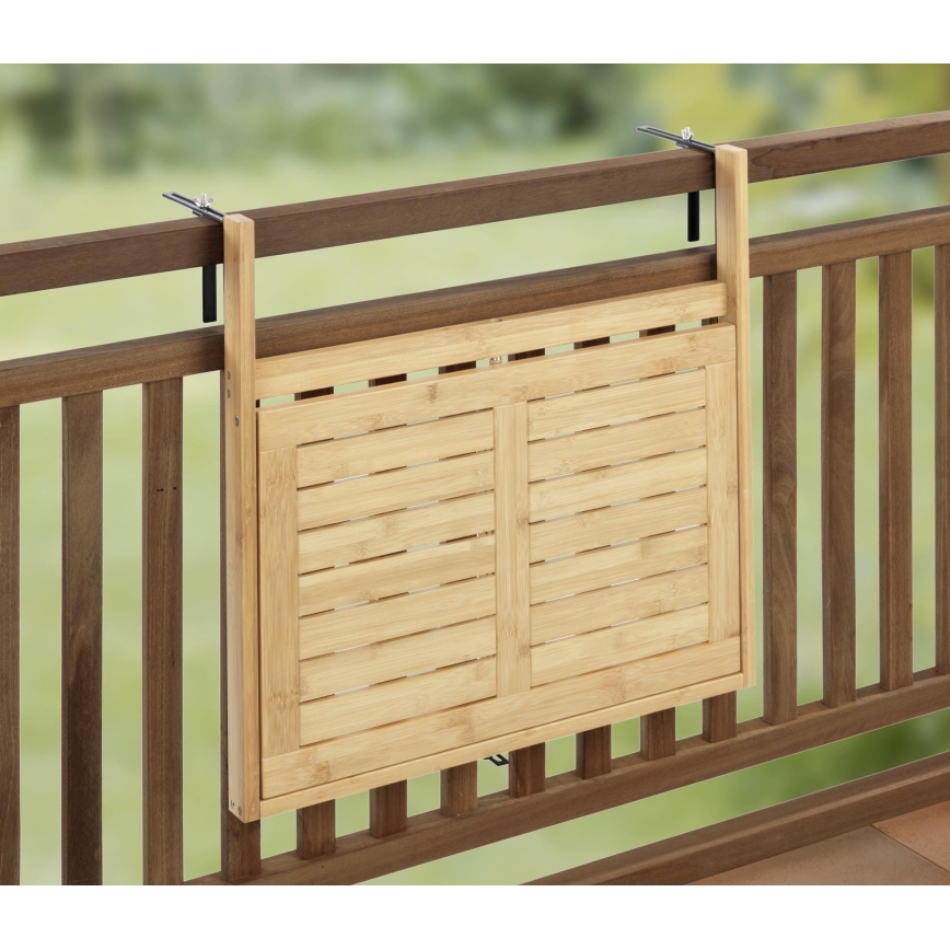 WENKO 69806800 - Stôl WAIKIKI 64x65 cm biela/hnedá