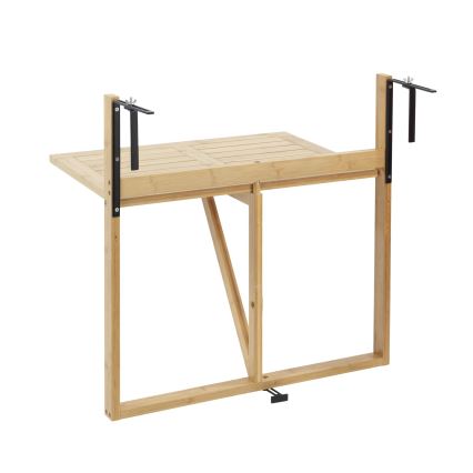 WENKO 69806800 - Stôl WAIKIKI 64x65 cm biela/hnedá