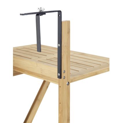 WENKO 69806800 - Stôl WAIKIKI 64x65 cm biela/hnedá