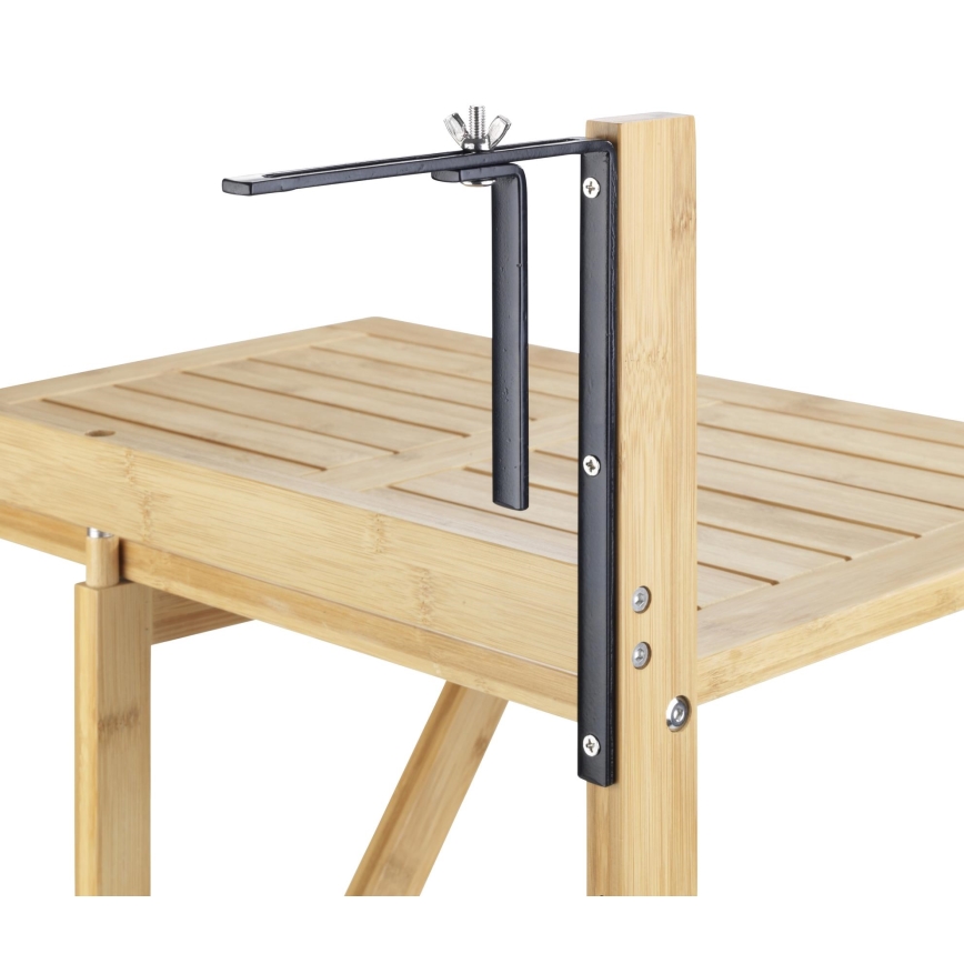 WENKO 69806800 - Stôl WAIKIKI 64x65 cm biela/hnedá