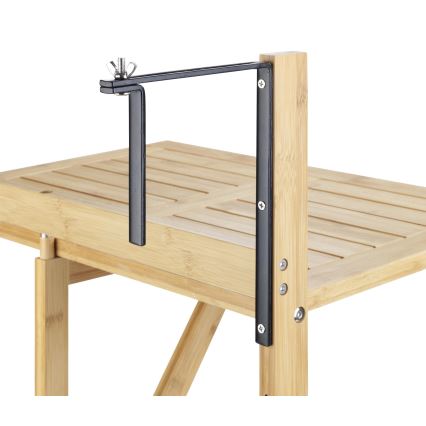 WENKO 69806800 - Stôl WAIKIKI 64x65 cm biela/hnedá