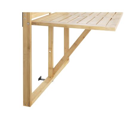 WENKO 69806800 - Stôl WAIKIKI 64x65 cm biela/hnedá