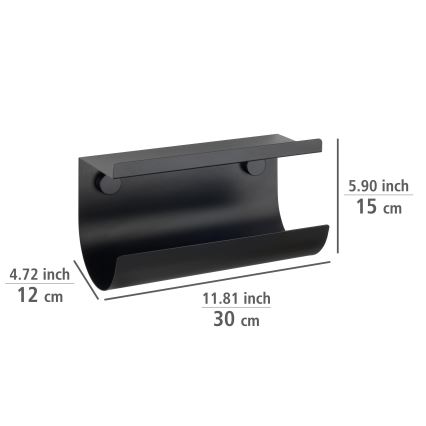 WENKO 71144800 - Držiak na rolu JET 30x15 cm čierny