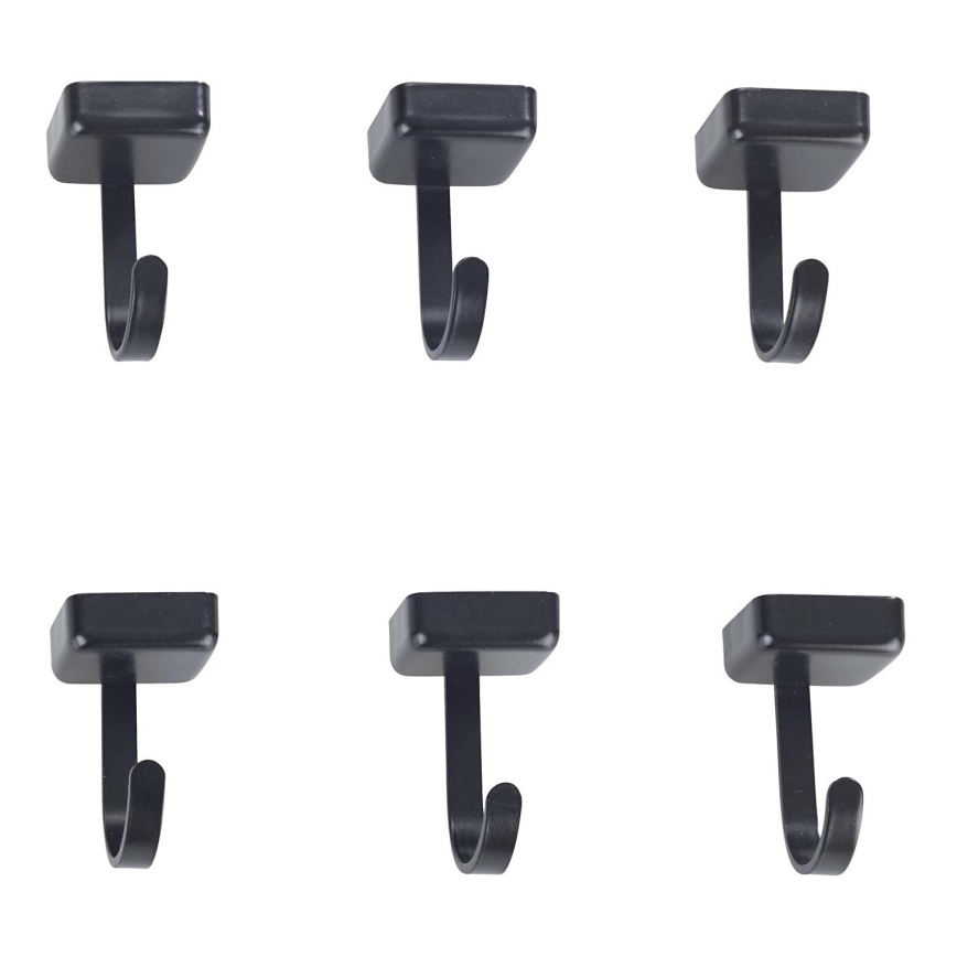 WENKO 71149800 - Háčiky JET 2,2×3,9 cm čierna/strieborná