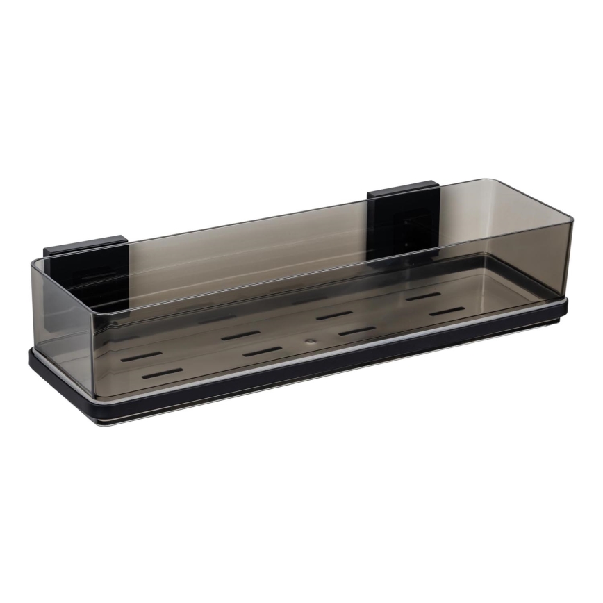 WENKO 71446800 - Polička VACUUM-LOC QUADRO ED 38,5x14,5 cm čierna