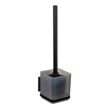 WENKO 71450800 - WC sada VACUUM-LOC QUADRO ED 9,5x37 cm čierna
