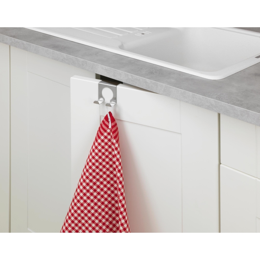 WENKO 8411100 - Háčik 5x5 cm nerezový/strieborný