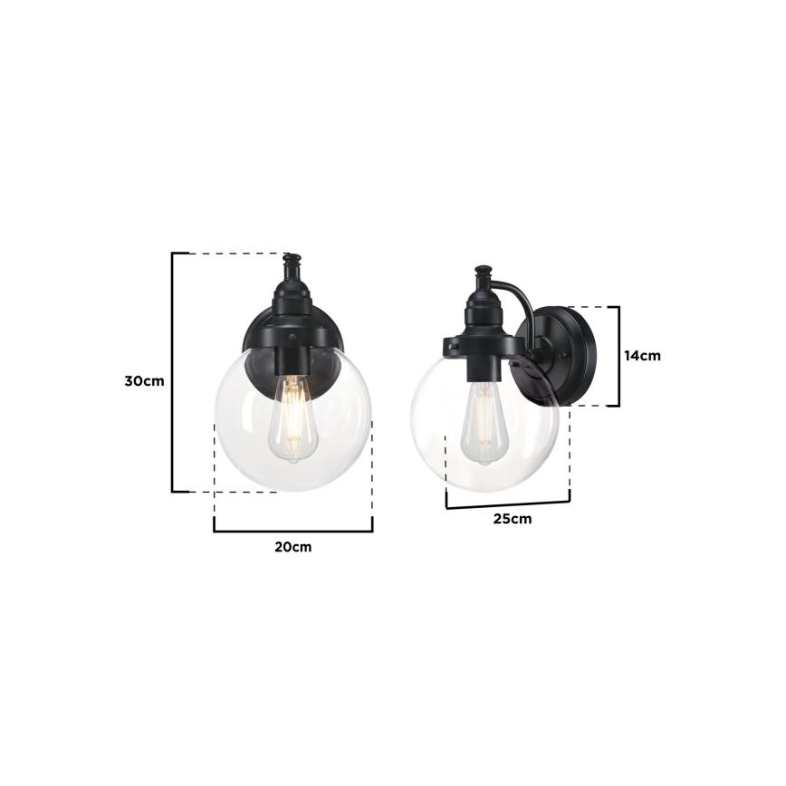 Westinghouse 61239 - Vonkajšia nástenná lampa EDDYSTONE 1xE27/60W/230V IP44