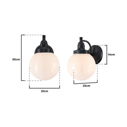 Westinghouse 61240 - Vonkajšia nástenná lampa EDDYSTONE 1xE27/60W/230V IP44