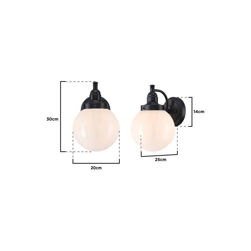 Westinghouse 61240 - Vonkajšia nástenná lampa EDDYSTONE 1xE27/60W/230V IP44