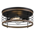 Westinghouse 61250 - Stropné svietidlo ACKTON 2xE27/60W/230V barnwood