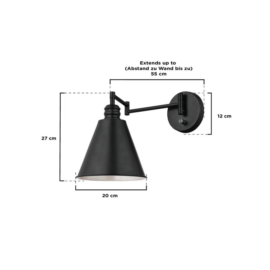 Westinghouse 61254 - Nástenná lampa TROCADERO 1xE27/60W/230V