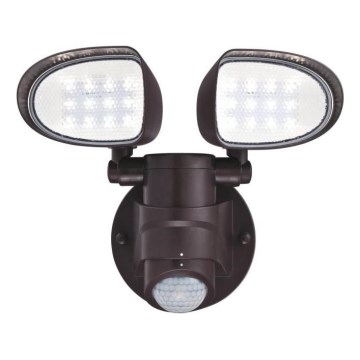 Westinghouse 63643 - LED Vonkajší reflektor so senzorom 2xLED/8,75W/230V IP44