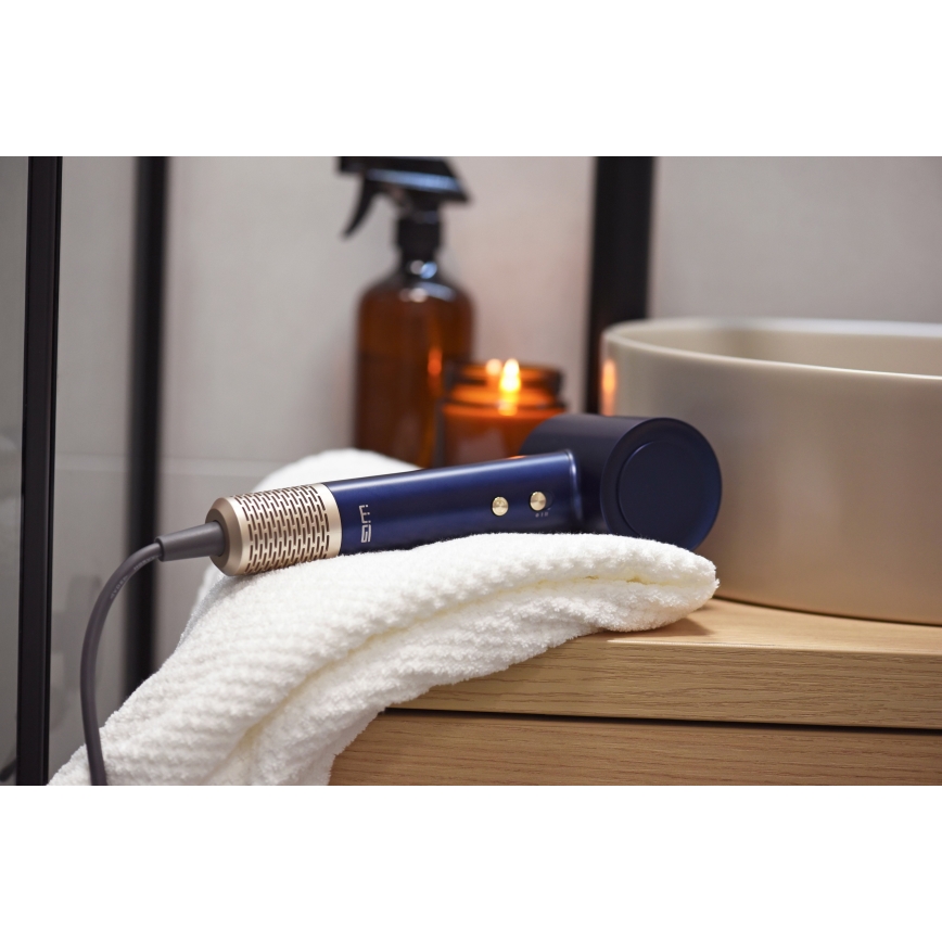 Winner Group - Fén s ionizátorom Elegance Air 1600W/230V modrá SCHUKO