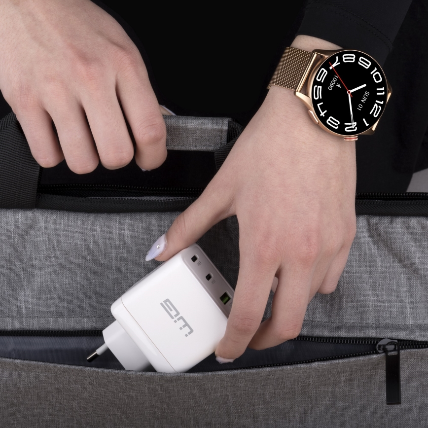 Winner Group - Inteligentné hodinky AirFlex 2 Elegance 280 mAh IP68 zlatá