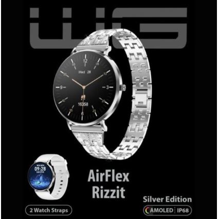 Winner Group - Inteligentné hodinky AirFlex3 Rizz It 200 mAh IP68 strieborná