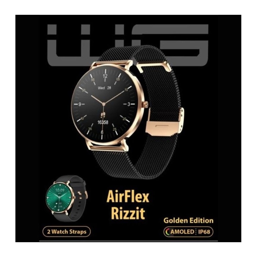 Winner Group - Inteligentné hodinky AirFlex3 Rizz It 200 mAh IP68 zlatá