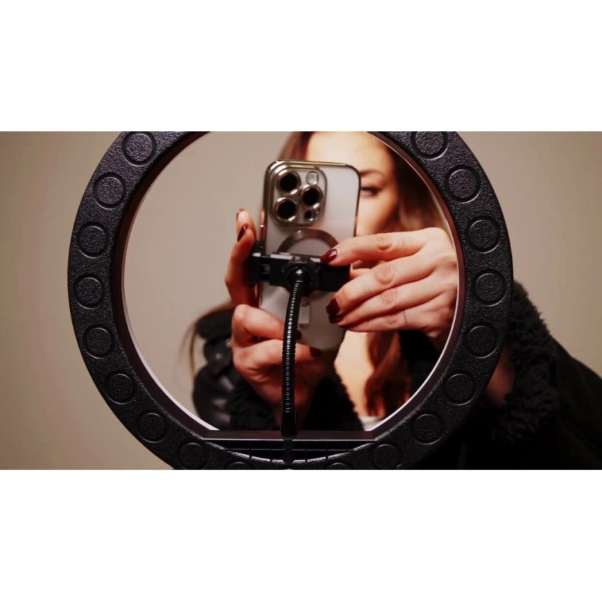 Winner Group - LED RGB stmievateľná stojacia lampa so stojanom a držiakom pre vlog LED/10W/5V