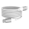 Winner Group - Magnetický USB kábel USB-C / USB-C 60W 1m biela