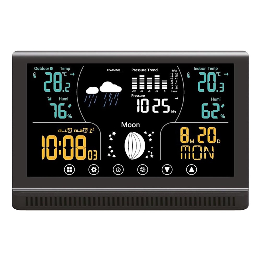 Winner Group - Meteostanica s LCD farebným dispejom a budíkom 5xAAA