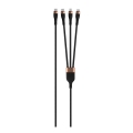 Winner Group -USB kábel 3v1 USB-C / Lightning, USB-C a Micro USB 100W 1,5m čierna