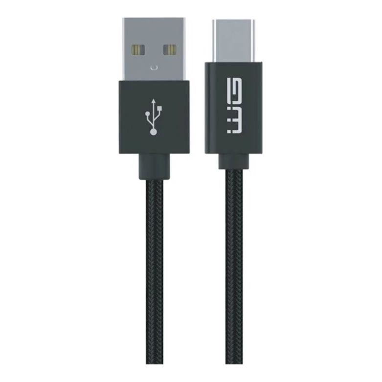 Winner Group - USB kábel s predĺženým konektorom USB-C / USB-A 1m čierna