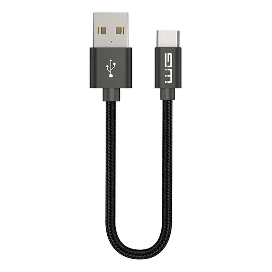 Winner Group - USB kábel USB-C / USB-A 20cm čierna