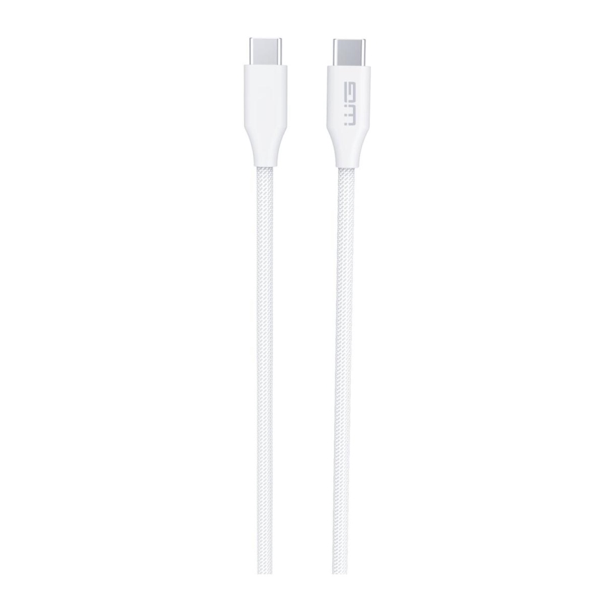 Winner Group - USB kábel USB-C / USB-C 120W 1,5m biela