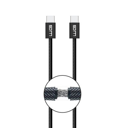 Winner Group - USB kábel USB-C / USB-C 60W 3m čierna