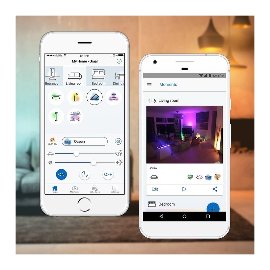 WiZ -LED RGBW Stmievateľná stolná lampa QUEST LED/13W/230V 2200-6500K Wi-Fi čierna