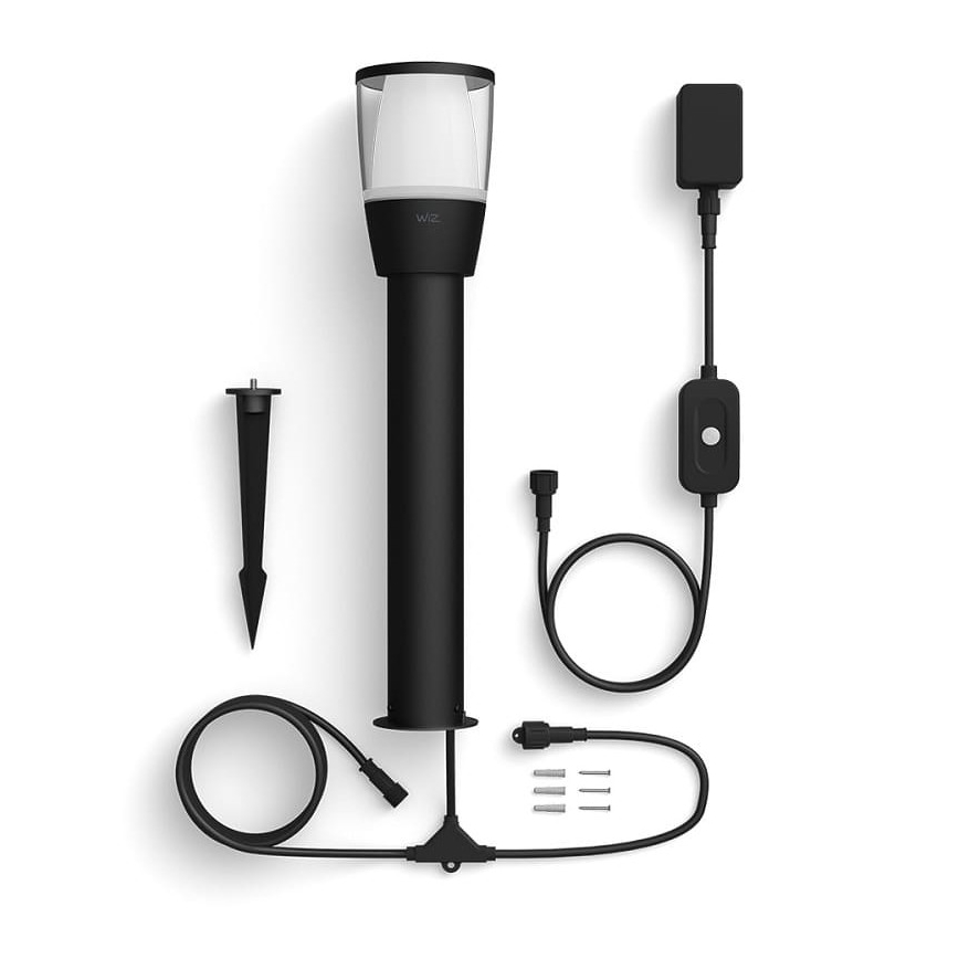 WiZ - LED RGBW Stmievateľná vonkajšia lampa ELPAS LED/4,8W/12/230V 2700-5000K IP65 Wi-Fi